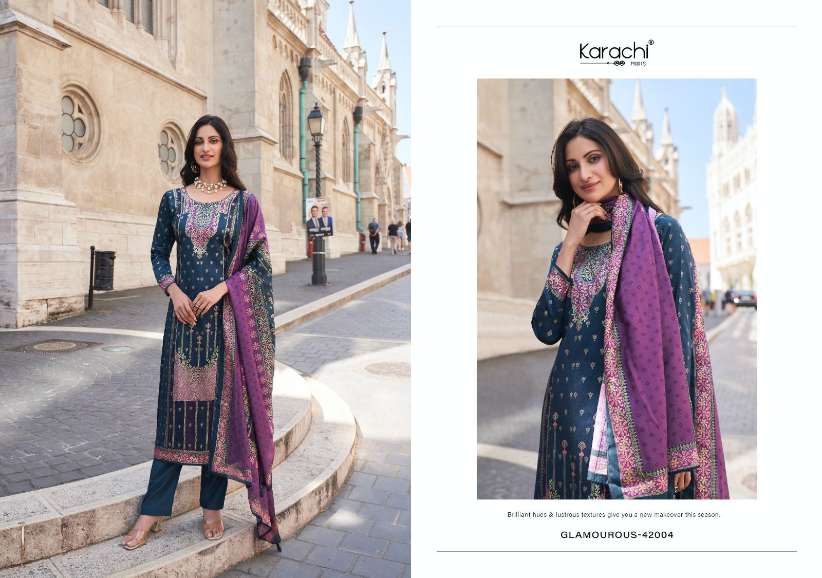 Glamourous By Kesar Jam Satin Digital Printed Dress Material Wholesale Price In Surat
